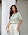 Blusa Com Pregas E Detalhes Punho Renda Doce Flor - Imagem 1