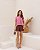Blusa Mangas Curtas Com Transpasse E Pregas Doce Flor - Imagem 6