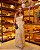 Vestido Longo Crepe Floral Elástico Na Cintura Donna Ritz - Imagem 1