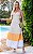 Vestido Midi Em Tricoline Decote Coração Tricolor - Imagem 1