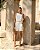 Shorts Com Pregas Frontal e Cinto Faixa Doce Flor - Imagem 6
