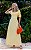 Vestido Midi Decote Quadrado Manga Curta - Imagem 1