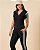 Conjunto Moletinho Blusa Decote Em V Com Contraste Bicolor Nuxx - Imagem 2