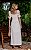 Vestido Midi Em Linho Bordado Com Decote Princesa - Imagem 3