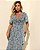Vestido Midi Tule Transpasse Com Mangas Curtas - Imagem 4