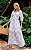 Vestido Em Chiffon Estampa Floral Decote V - Imagem 1