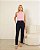 Blusa Crepe Decote Alto Com Pregas Milalai - Imagem 10