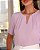 Blusa Com Pregas E Abertura Decote Doce Flor - Imagem 3