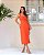 Vestido Midi Linen Com Alça Franzida - Imagem 1
