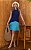 Vestido Curto Viscose Bicolor - Imagem 1