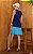 Vestido Curto Viscose Bicolor - Imagem 2