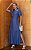 Vestido Midi Viscose Manga Princesa E Fenda Lateral - Imagem 1