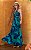 Vestido Midi Viscose Decote Reto Estampado - Imagem 1