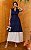 Vestido Chemise Bicolor Tricoline - Imagem 1