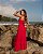 Vestido Vermelho Longo Decote V - Imagem 3