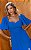 Vestido Midi Em Crepe Decote Coração Com Mangas - Imagem 2