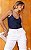 Blusa Viscose Com Decote V - Imagem 1