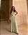 Vestido Longo Amplo Com Cinto Elástico E Aviamento Dourado Donna Ritz - Imagem 5