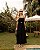 Vestido Longo Amplo Com Cinto Elástico E Aviamento Dourado Donna Ritz - Imagem 3