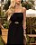 Vestido Longo Amplo Com Cinto Elástico E Aviamento Dourado Donna Ritz - Imagem 4