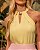 Regata Halter Aviamento Dourado Donna Ritz - Imagem 3