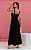 Vestido Midi Decote Coração Com Fenda Lateral - Imagem 4
