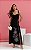 Vestido Midi Decote Coração Com Fenda Lateral - Imagem 1