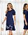 Vestido Curto Em Crepe Com Bordado - Imagem 2