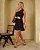 Vestido Curto Um Ombro Chiffon Donna Ritz - Imagem 3