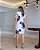 Vestido Tubo Decote Canoa Manga Curta Estampado - Imagem 6