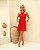 Vestido Curto Linho Decote Torcido Donna Ritz - Imagem 2