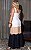 Vestido Midi Alfaiataria Tricolor Decote Quadrado - Imagem 2