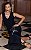 Vestido Midi Em Crepe Bordado Com Fenda Lateral - Imagem 4
