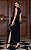 Vestido Midi Em Crepe Bordado Com Fenda Lateral - Imagem 2