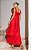 Vestido Midi Alfaiataria Decote Quadrado Alças Largas - Imagem 2