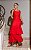 Vestido Midi Alfaiataria Decote Quadrado Alças Largas - Imagem 1
