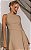 Vestido Midi Alfaiataria Cavado Decote Redondo - Imagem 4