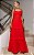 Vestido Midi Alfaiataria Decote Coração - Imagem 1