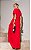 Vestido Midi Viscose Decote V Manga Curta - Imagem 5