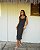 Vestido Midi Em Crepe Poá Babados Doce Flor - Imagem 1