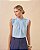 Blusa Em Crepe Gola Alta Com Detalhes De Pregas Milalai - Imagem 13
