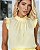Blusa Em Crepe Gola Alta Com Detalhes De Pregas Milalai - Imagem 5
