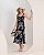 Vestido Midi Em Viscose Twill Bordado Decote Coração - Imagem 1