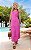 Vestido Midi Em Tricoline Decote V Com Pesponto - Imagem 1