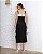 Vestido Midi Decote Reto Bicolor - Imagem 8