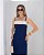 Vestido Midi Decote Reto Bicolor - Imagem 5