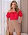 Blusa Em Crepe Com Babados Ombro A Ombro Milalai - Imagem 1
