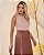 Blusa Crepe Decote Alto Com Pregas e Renda Milalai - Imagem 16