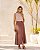 Blusa Crepe Decote Alto Com Pregas e Renda Milalai - Imagem 17