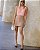 Blusa Crepe Decote Alto Com Pregas e Renda Milalai - Imagem 7